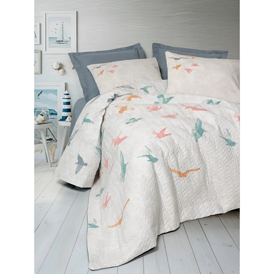 Cotton Box Maritime Tek Kişilik Complete Set Kaija Mavi