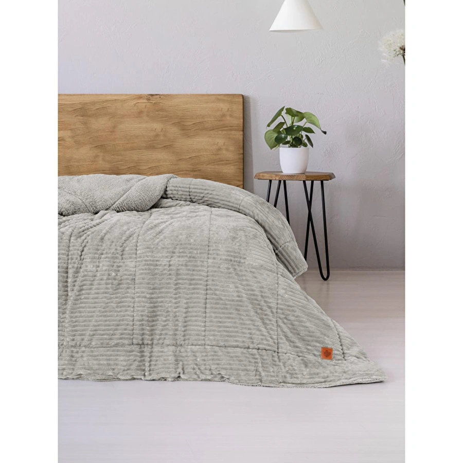 Cotton Box Wave Çift Kişilik Yorgan Gri 195x215 Cm