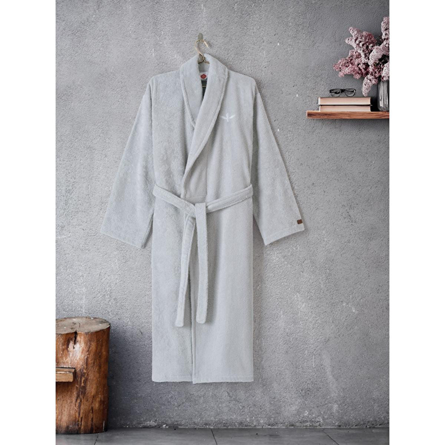 Cotton Box Wellness Bornoz Stone Gri S/m