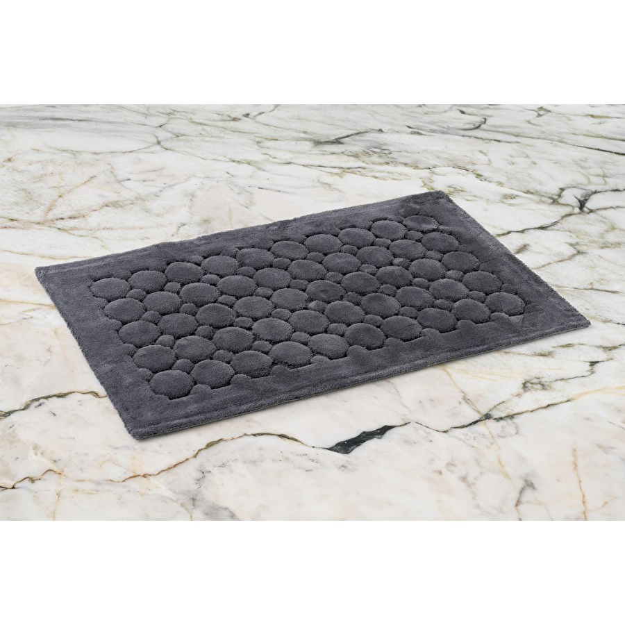 Cotton Box Pamuklu Paspas Pattern Koyu Gri 60x100