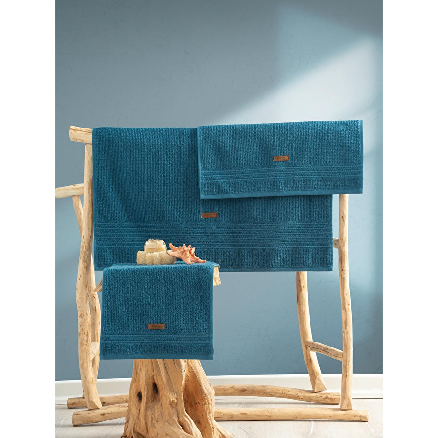 Cotton Box %100 Pamuk Wellness Havlu Seti Ocean Petrol