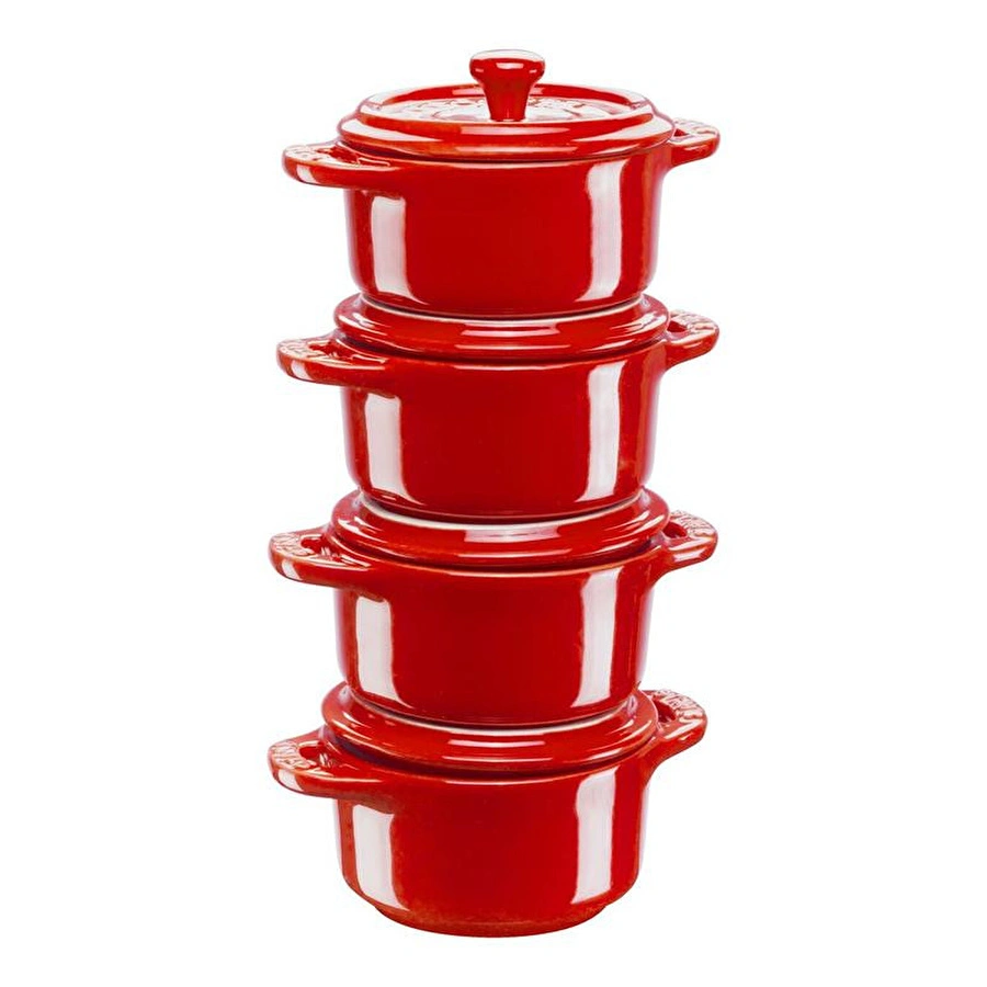 Staub Mini Cocotte Set, 4'lü Kırmızı