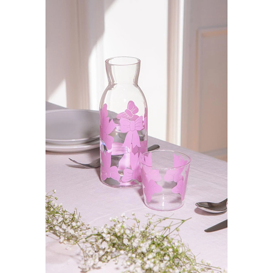 Doiy Bow Fiyonk Sürahi Ve Bardak Seti