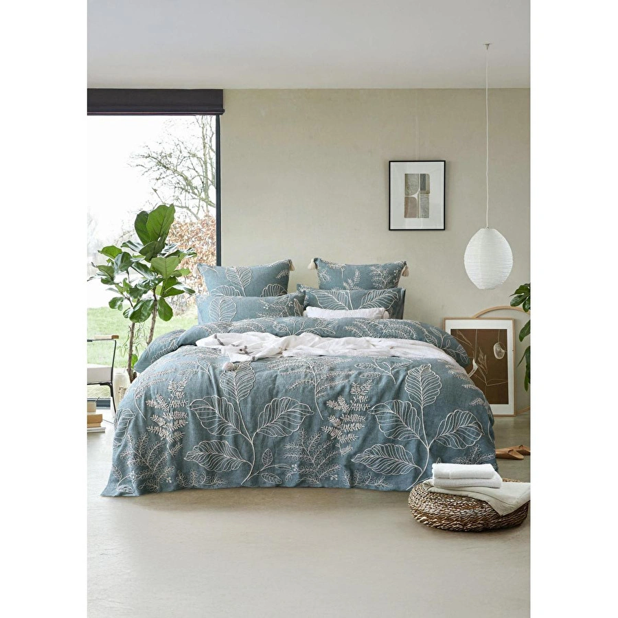 The Mia Çift Kişilik Yatak Örtüsü Seti 3 Parça Yeşil