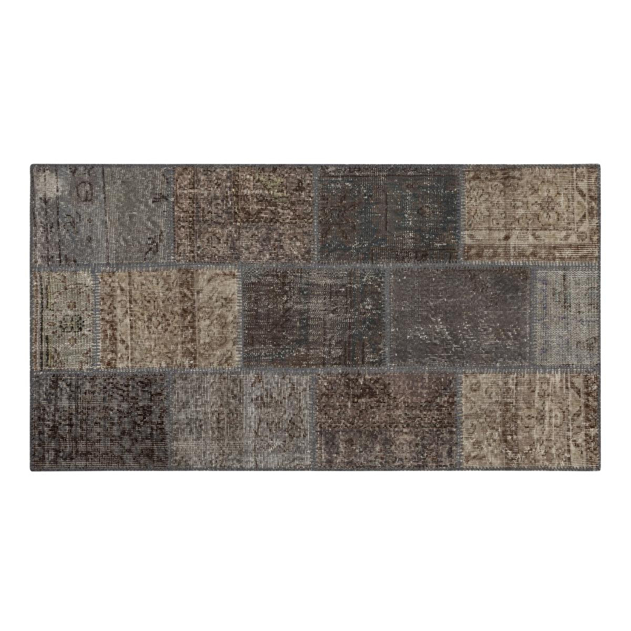 Mudo Home Li̇ma Gri̇ Patchwork Ki̇li̇m 80x150
