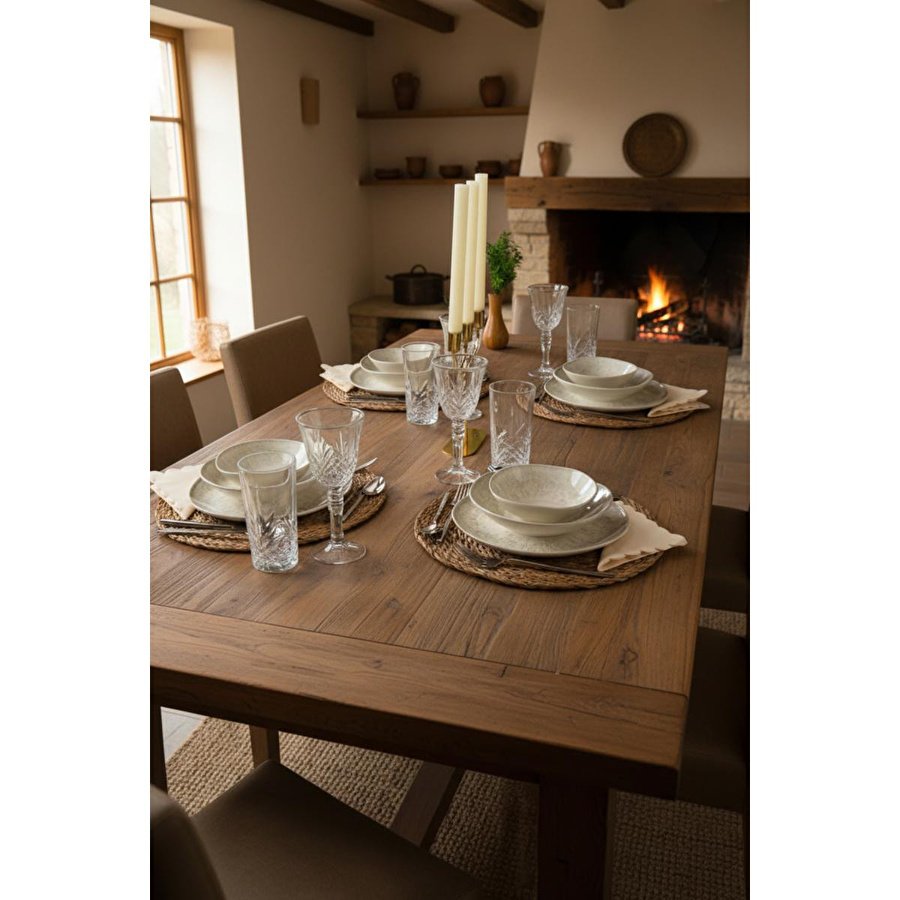 Bernardo Mando 12 Parça Yemek Takımı Gri