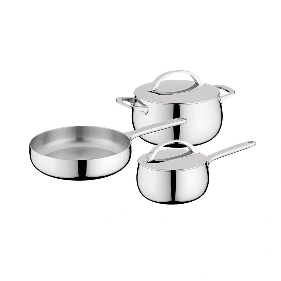 Berghoff Home Belly 5li Tencere Seti Stellar Çelik