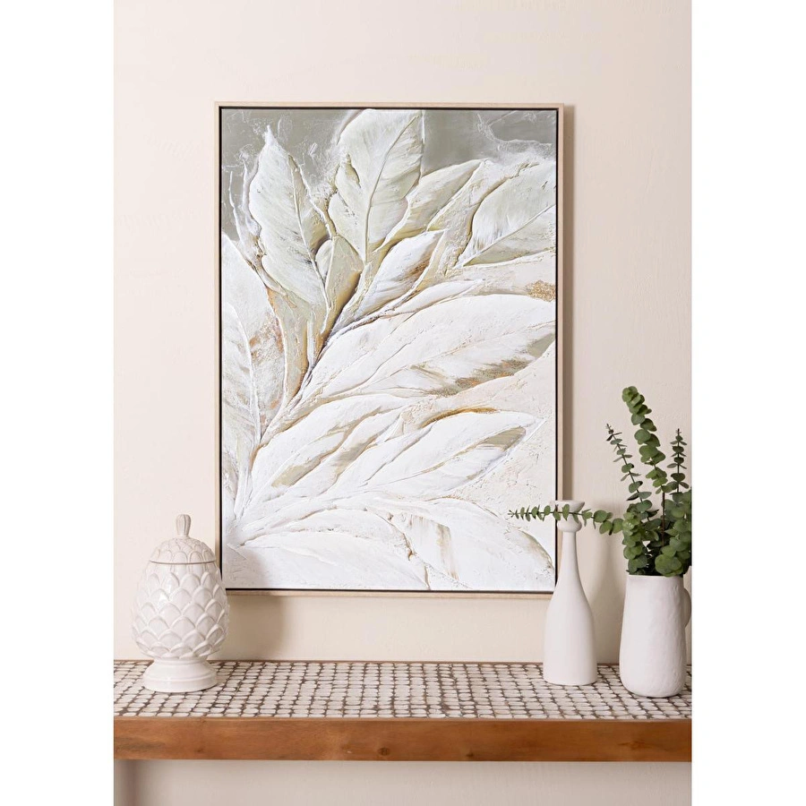 The Mia Luna Leaf Kanvas Tablo 70x100 Cm
