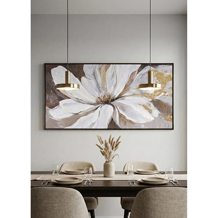 The Mia Floral Kanvas Tablo 140x70 Cm Tbl0109