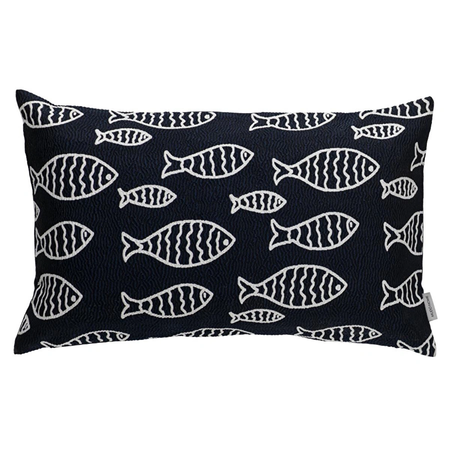 Mudo Home Mari̇n Fish Kirlent Laci̇vert 35x55