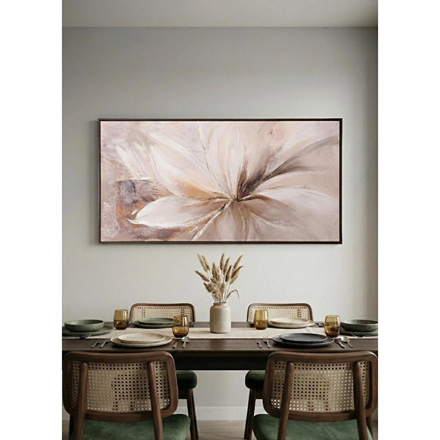 The Mia Floral Kanvas Tablo 140x70 Cm Tbl0110