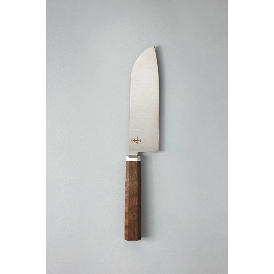 Zaika Pinnacle Serisi, Santoku Şef Bıçağı, 17 Cm, Amerikan Ceviz Sap, N690 Çelik