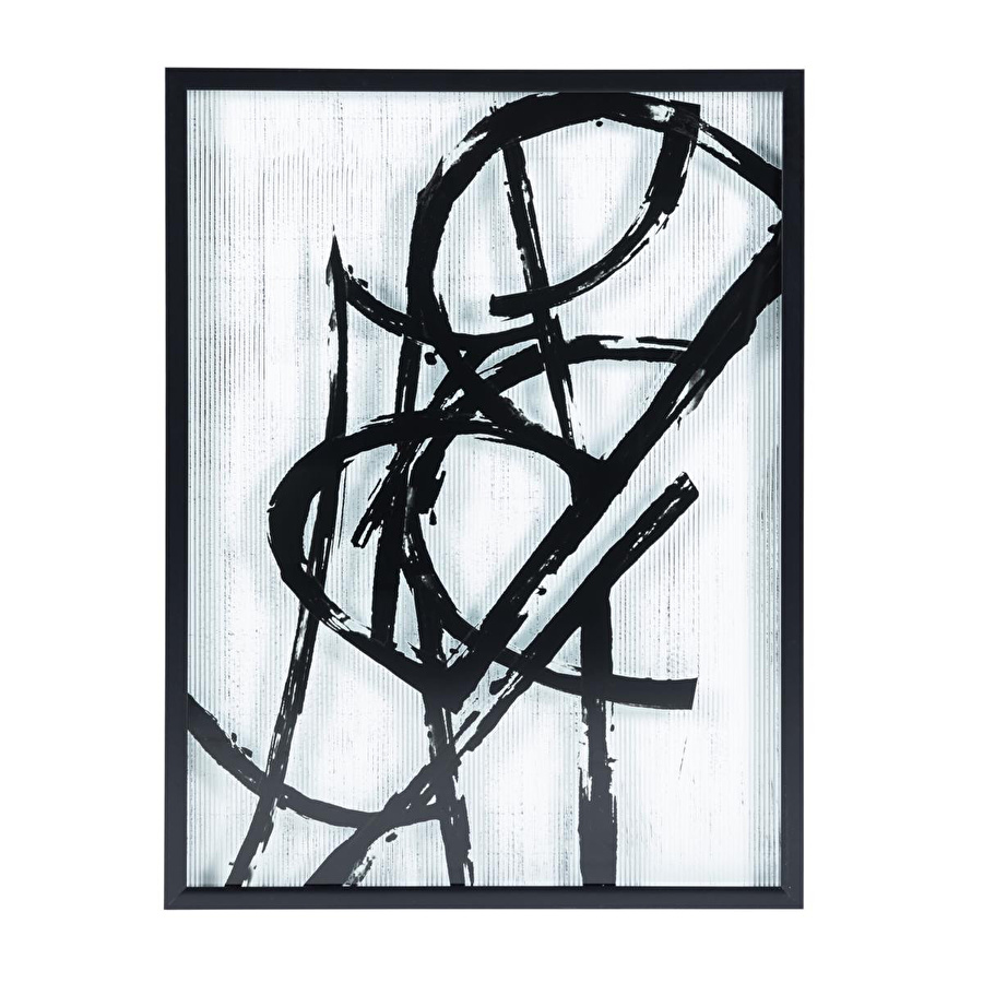 Mudo Home Scracth Ii Çerçeveli̇ Cam Baski Pano 77x102 Cm