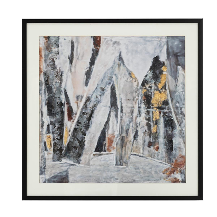 Mudo Home Perio Çerçeveli̇ Cam Tablo 80x80cm