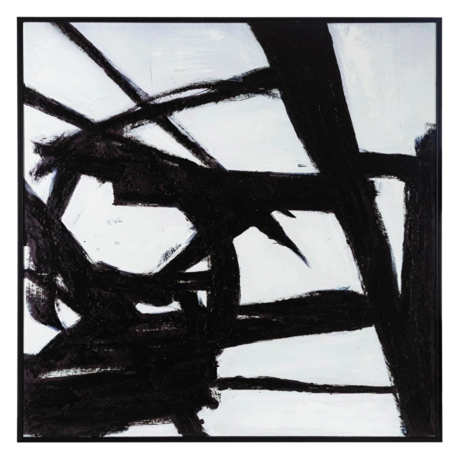 Mudo Home Birmingham Çerçeveli̇ Yağli Boya Tablo 100x100cm