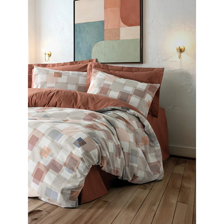 Cotton Box Çift Kişilik Nevresim Takımı Sable Tarçın