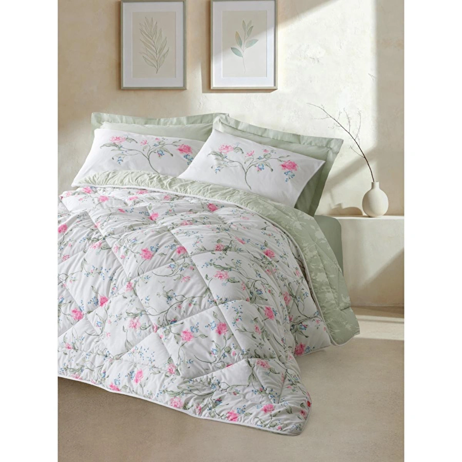 Cotton Box Çift Kişilik Uyku Seti Olina Yeşil