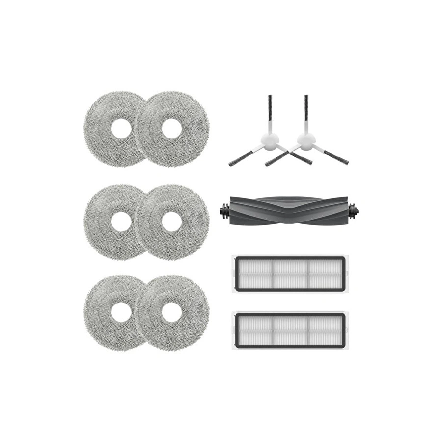 Dreame Orijinal L10 Prime/l10s Ultra/l10 Ultra Için Aksesuar Seti 1 X Ana Fırça（kauçuk）+2 X Yan Fırça+2 X Toz Kutusu Filtresi+3 X