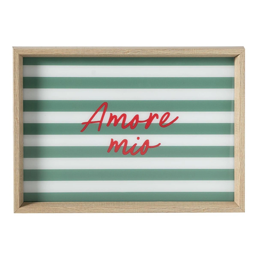 Mudo Home Amore Mio Dekorati̇f Tepsi̇ 31x42 Cm