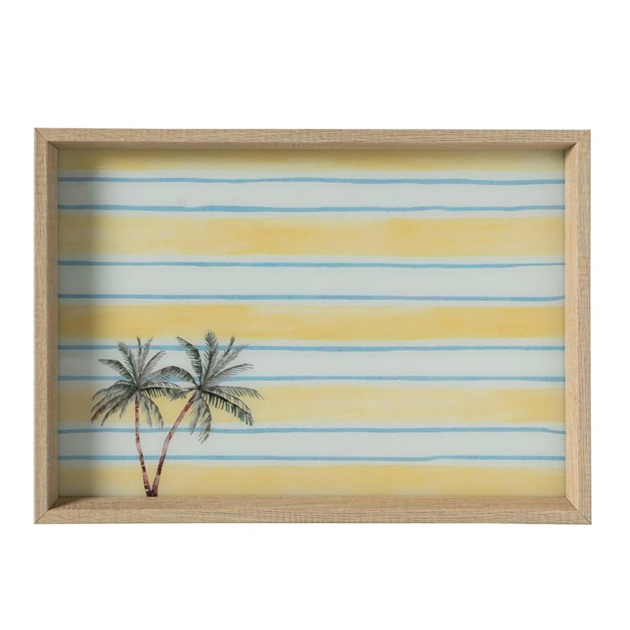 Mudo Home Palmies Dekorati̇f Tepsi̇ 31x42 Cm