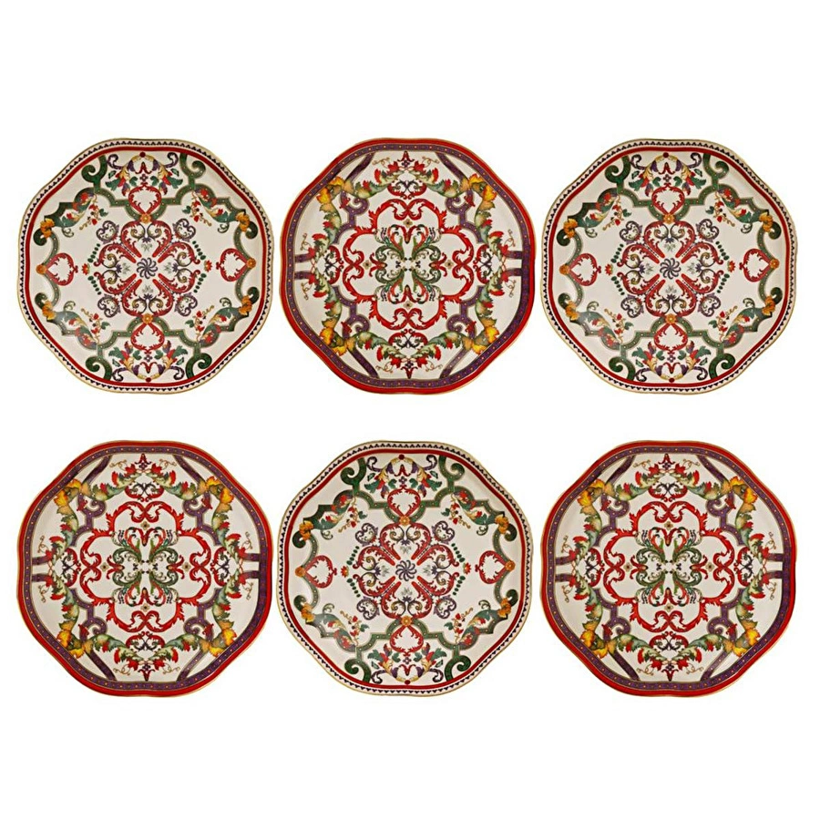 Lucky Art Velora Bone 20 Cm 6li Tabak Seti