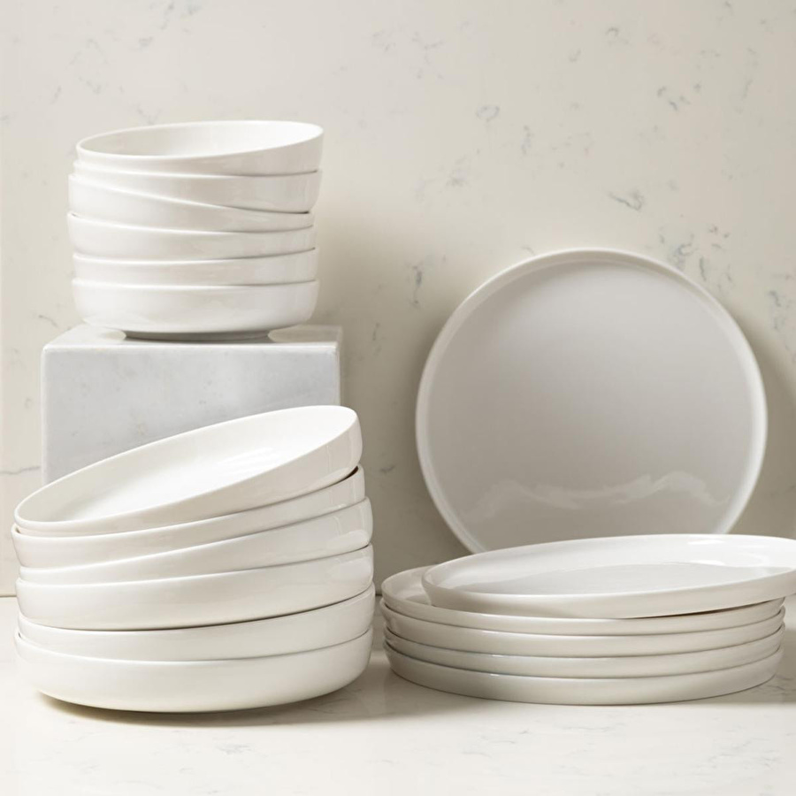 Mudo Home Ephesus White 18 Parça Porselen Yemek Takimi