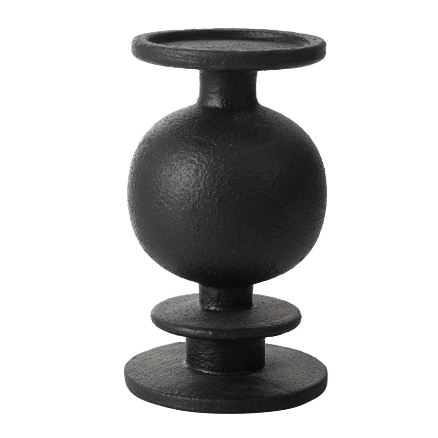 Mudo Home Black Stone Mumluk 10x10x18 Cm