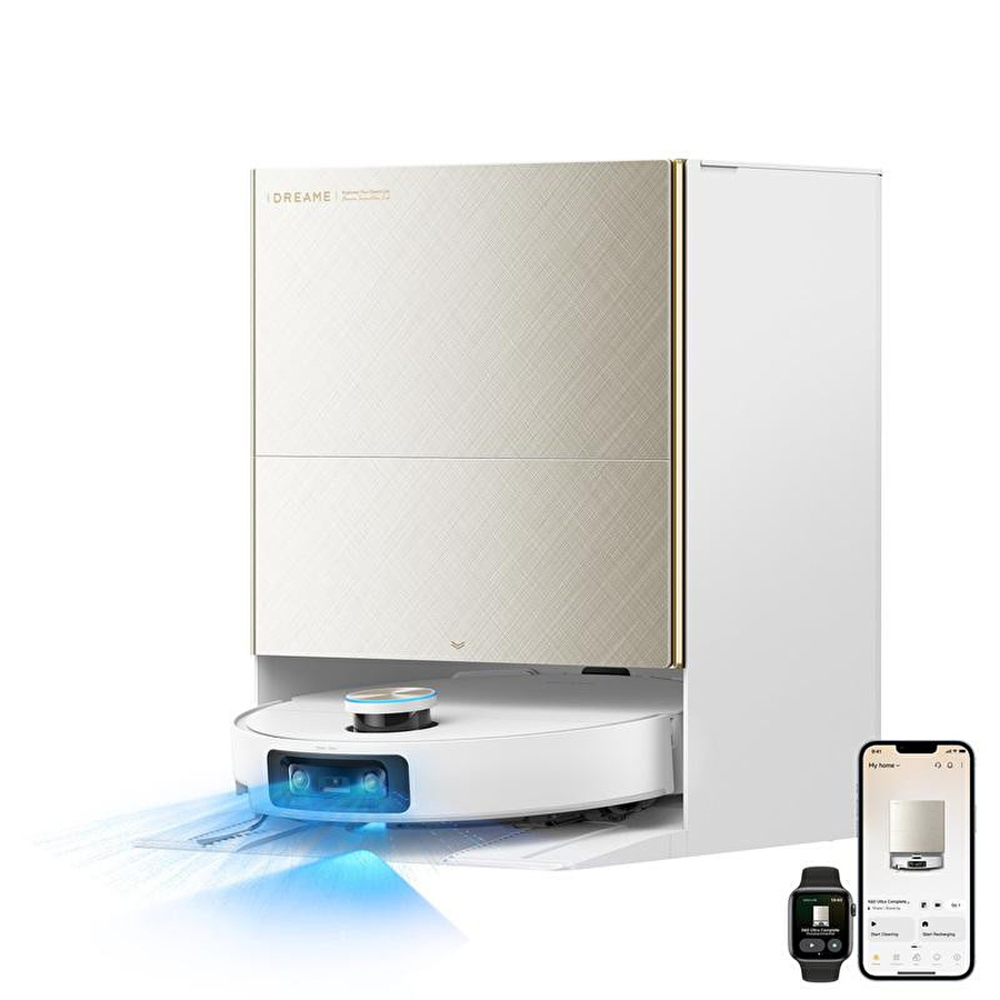 Dreame X60 Ultra Complete Robot Süpürge Beyaz, 35.000pa Emiş Gücü