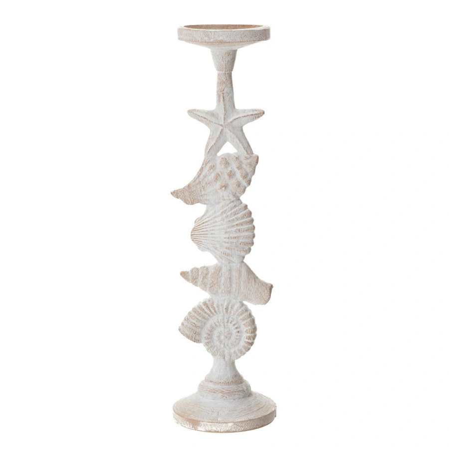 Mudo Home Sea World Mumluk Beyaz 11x11x42 Cm