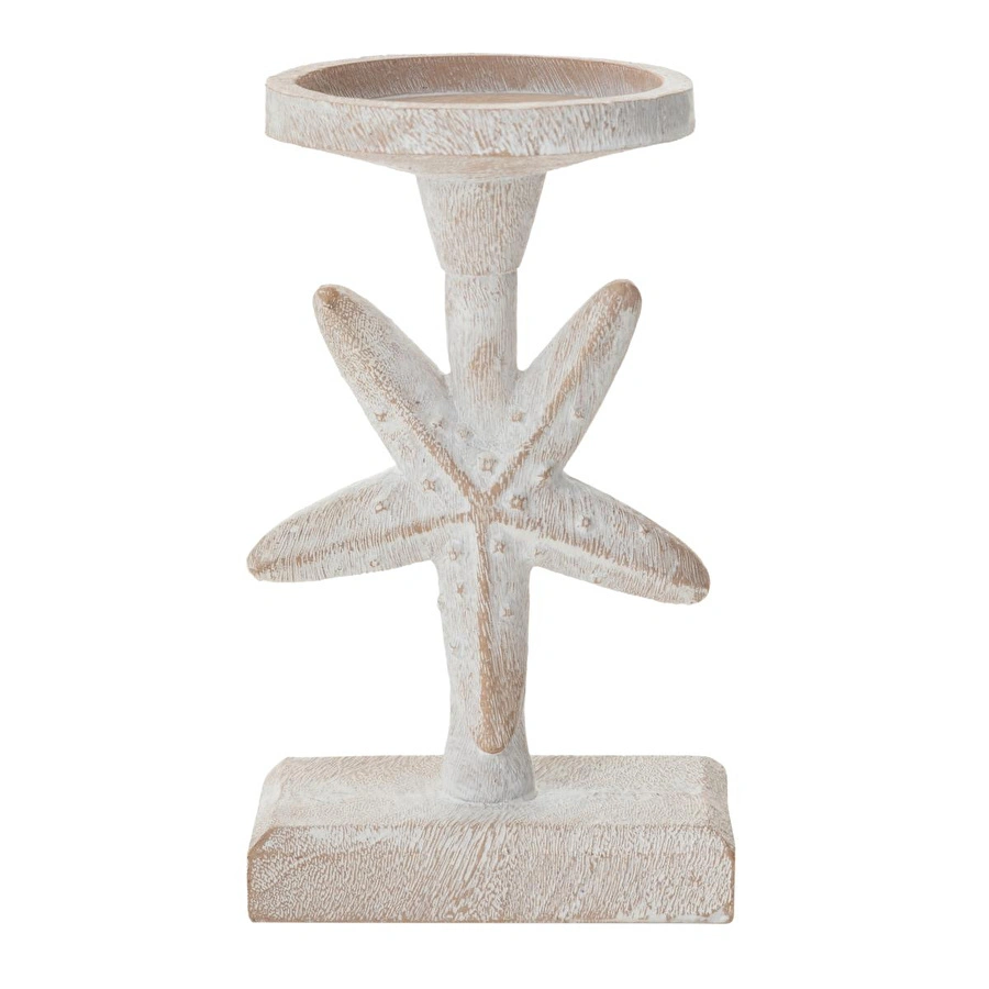 Mudo Home Starfish Mumluk Beyaz 11x10x20 Cm