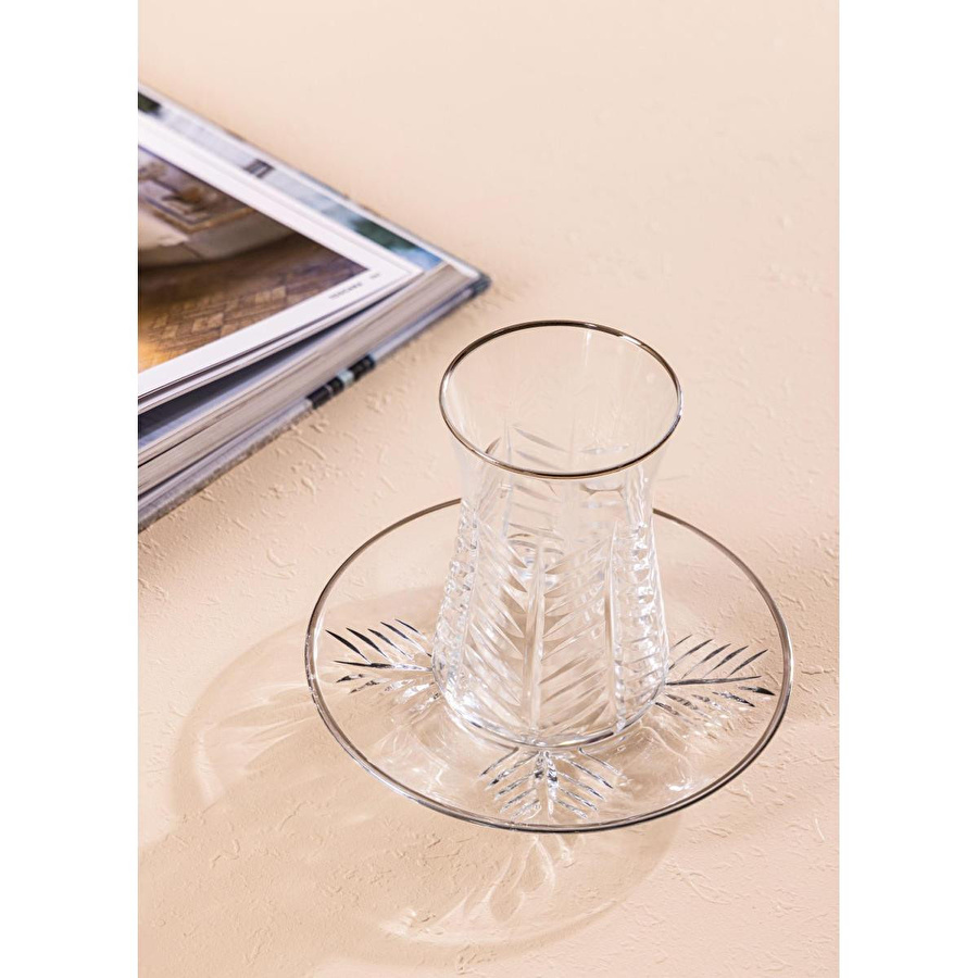 The Mia Wheat Çay Seti Gümüş 12 Parça