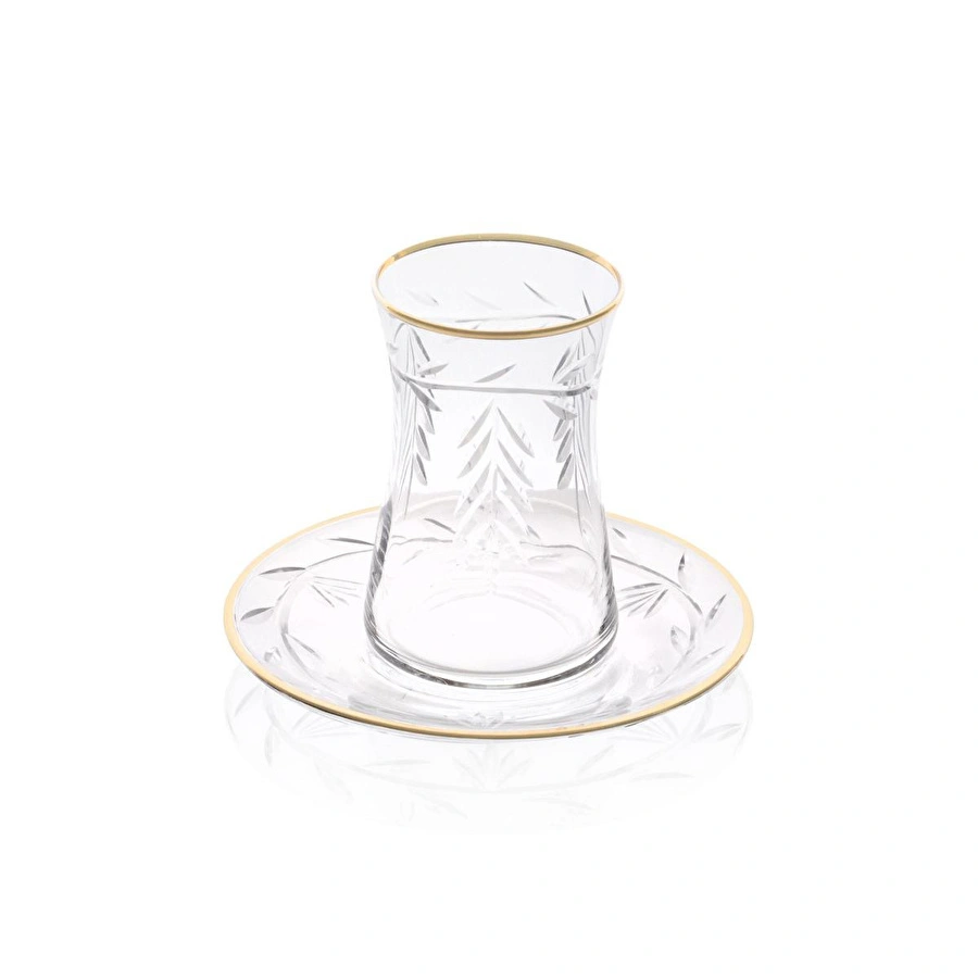 The Mia Leaf Çay Seti Gold 12 Parça