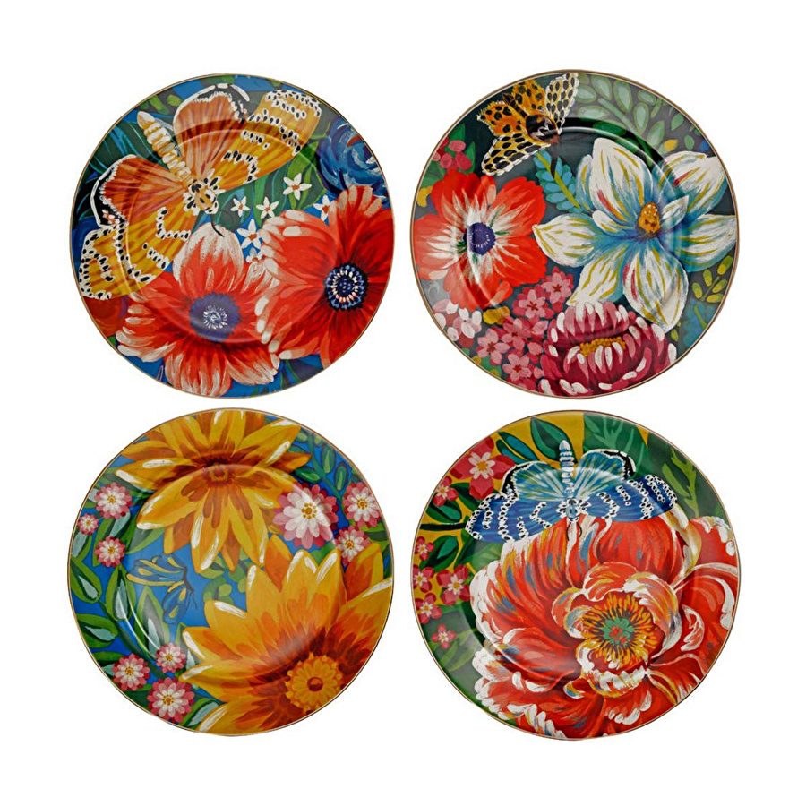 Lucky Art Vivelle Bone 4’lü Servis Tabağı Seti 27 Cm