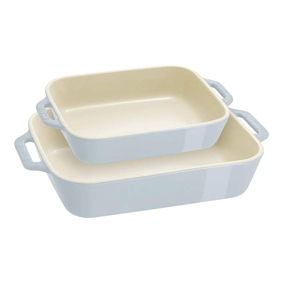 Staub Fırın Kabı Seti 2 Parça Açık Mavi