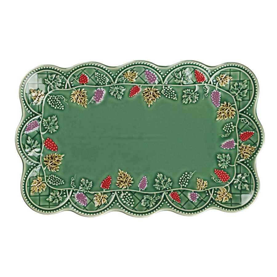 Lucky Art Vinea Seramik Yeşil Sunum Tabağı 36 Cm