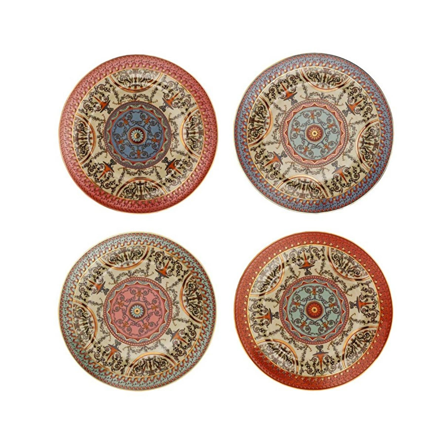 Lucky Art Rosea Bone 4’lü Tabak Seti 20 Cm