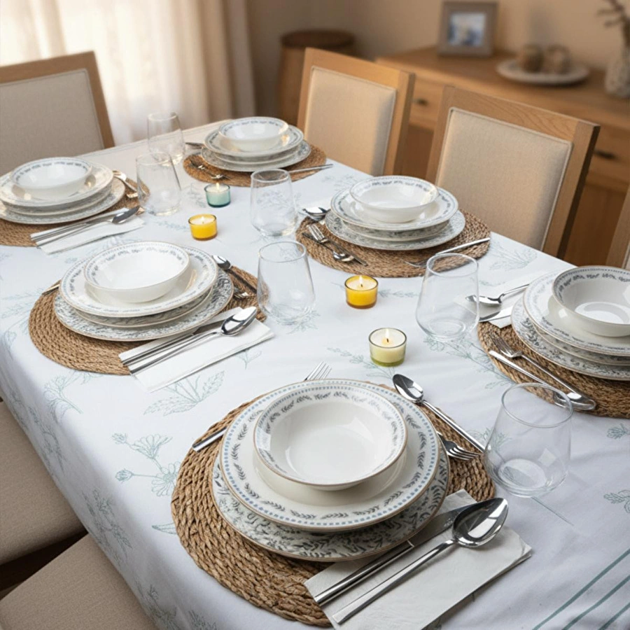 Bernardo Lotus 24 Parça Porselen Yemek Takımı