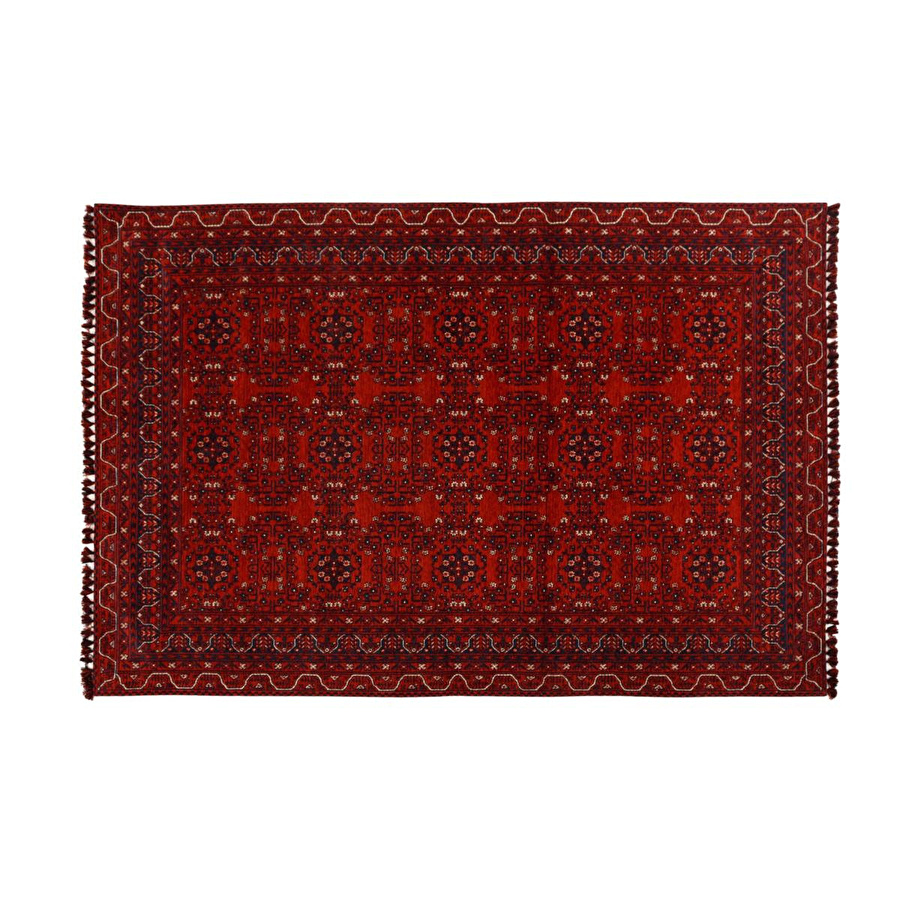 Mudo Home Jina Bold Hali Kirmizi Laci̇vert 160x230