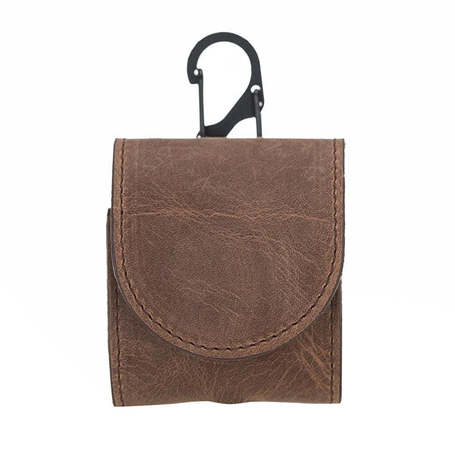Bloominbag Aurel Heritage Saddle Charm Hakiki Deri Airpods Kılıfı – Airpods 1 & 2 Uyumlu