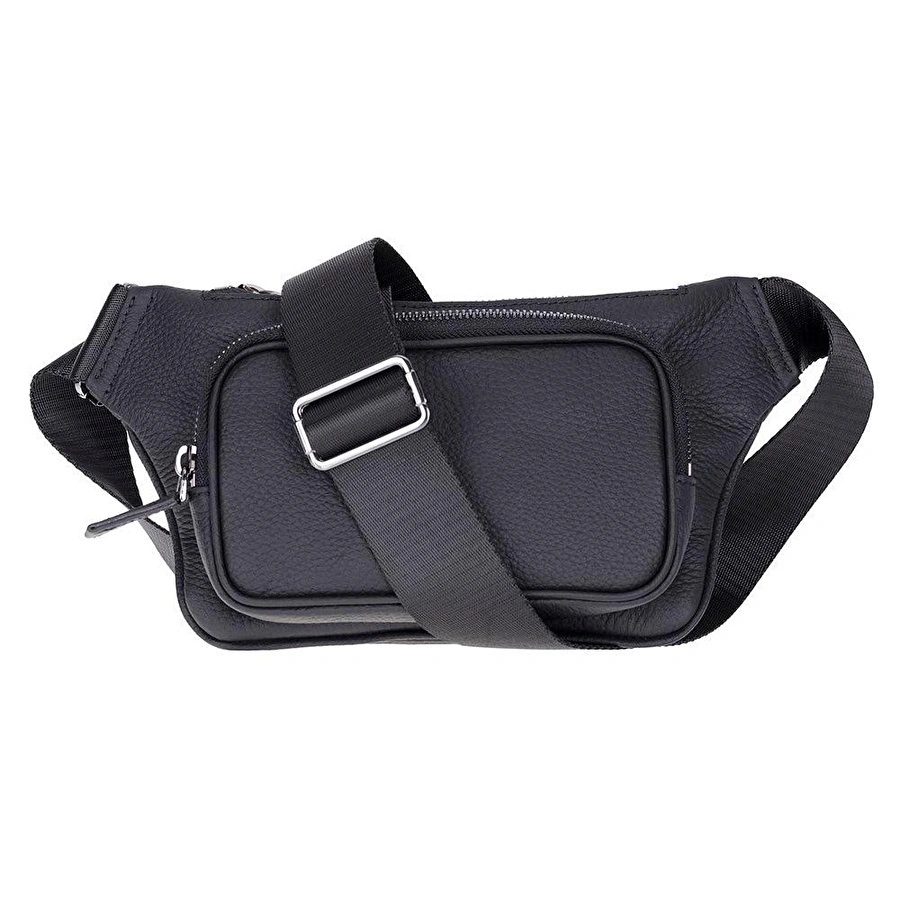 Bloominbag Bloombag Noir Black Hakiki Deri Crossbody Belt Bag
