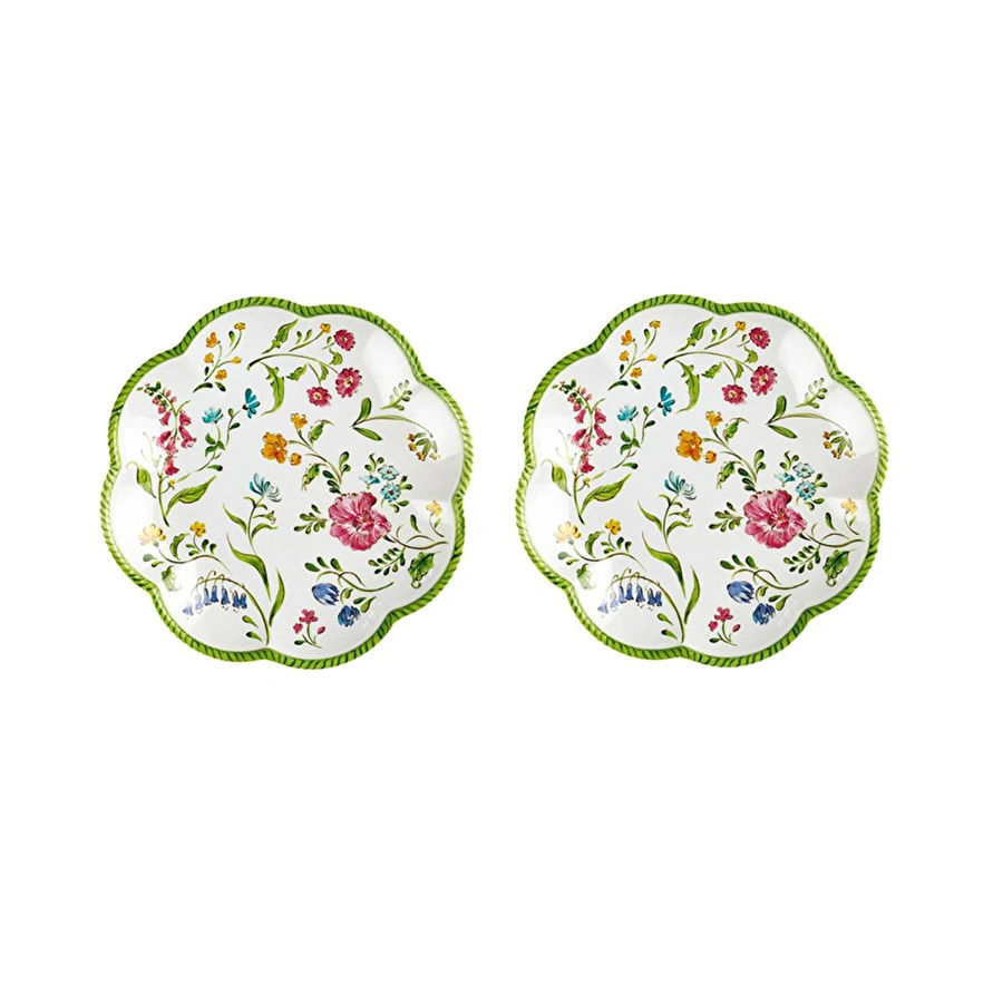 Lucky Art Laurus Melamin 23cm 2'li Tabak Seti