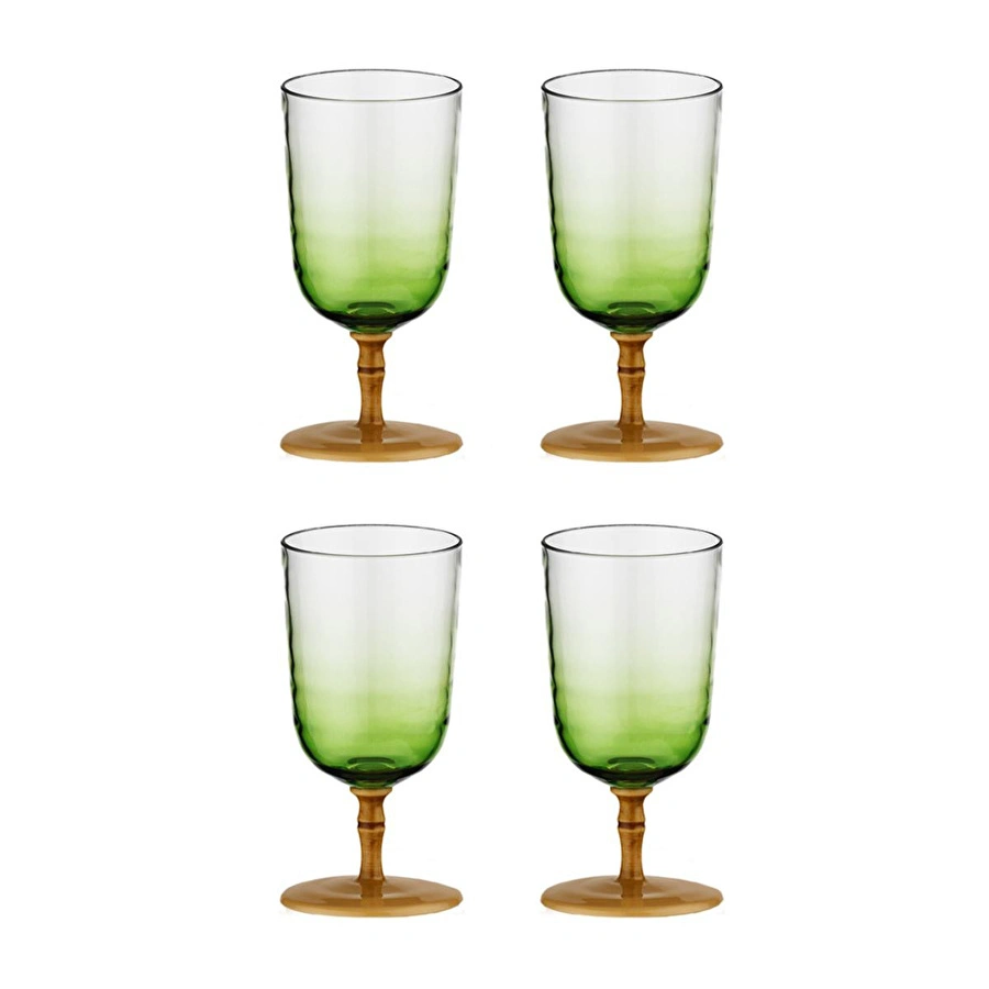 Lucky Art Palma Akrilik 4’lü Kadeh Seti 470 Ml