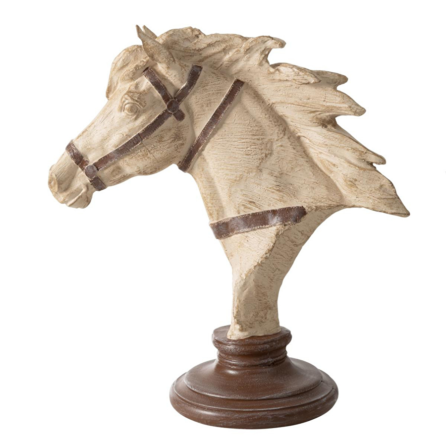 Mudo Home Brown Horse Bi̇blo 40x18x37 Cm