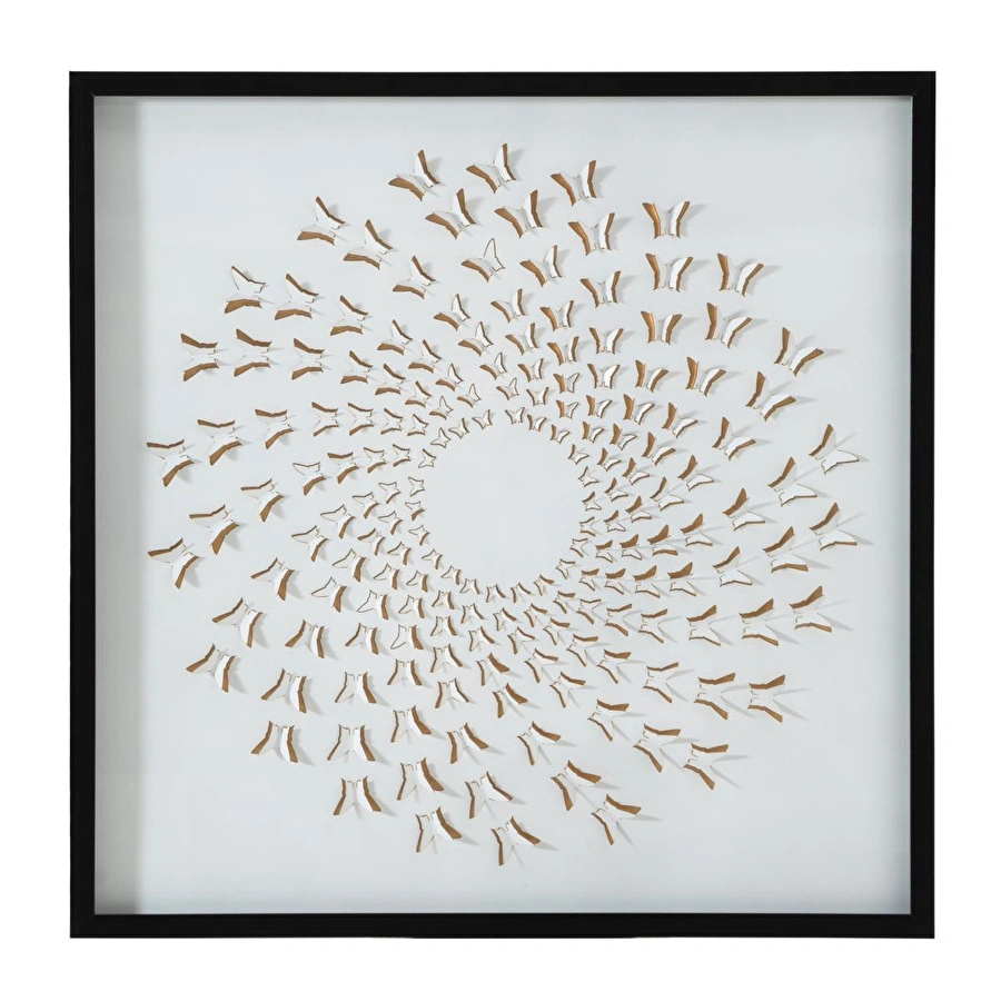 Mudo Home Auralis Çerçeveli̇ Cam Tablo 100x100 Cm