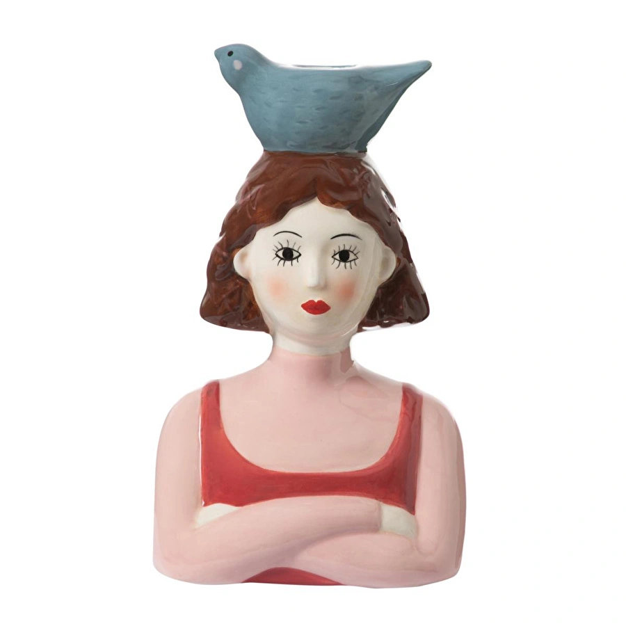 Mudo Home Birdy Lady Mumluk 13x9x20 Cm