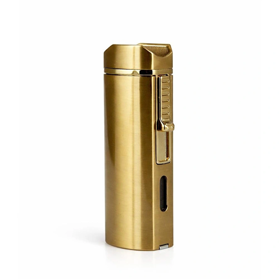 Coho Objet Coho Brazen Standlı Çift Torch Brass Puro Çakmağı