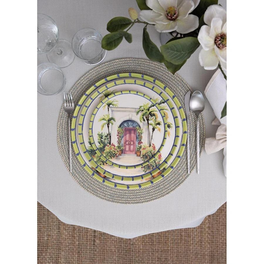 The Mia Palma Pasta Tabağı 6lı Set 19 Cm