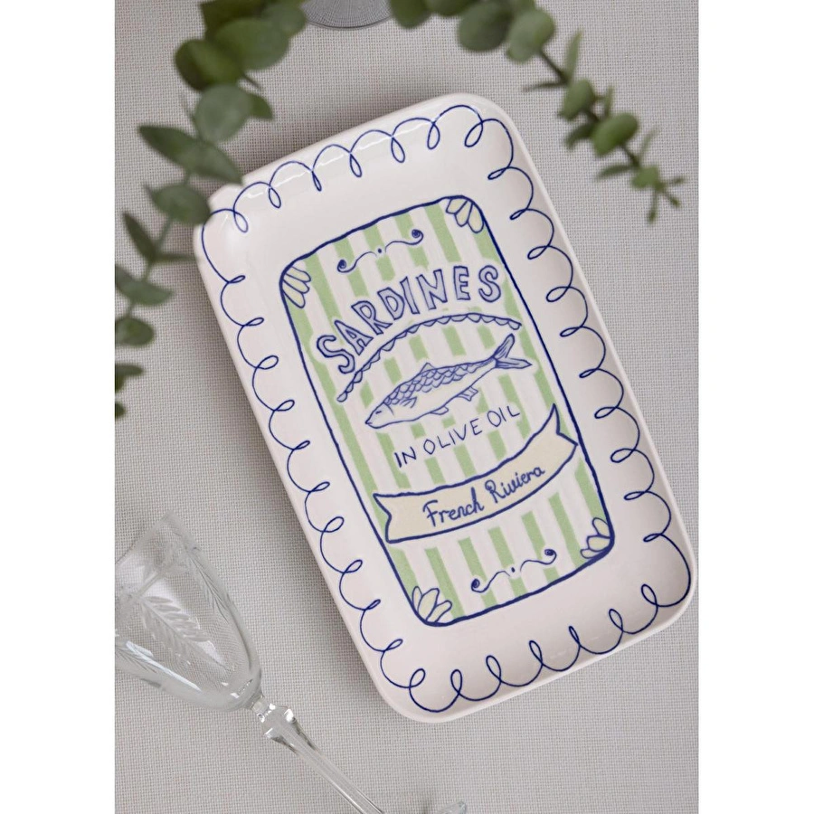 The Mia Italian Summer Dikdörtgen Servis Tabağı 31x20 Cm