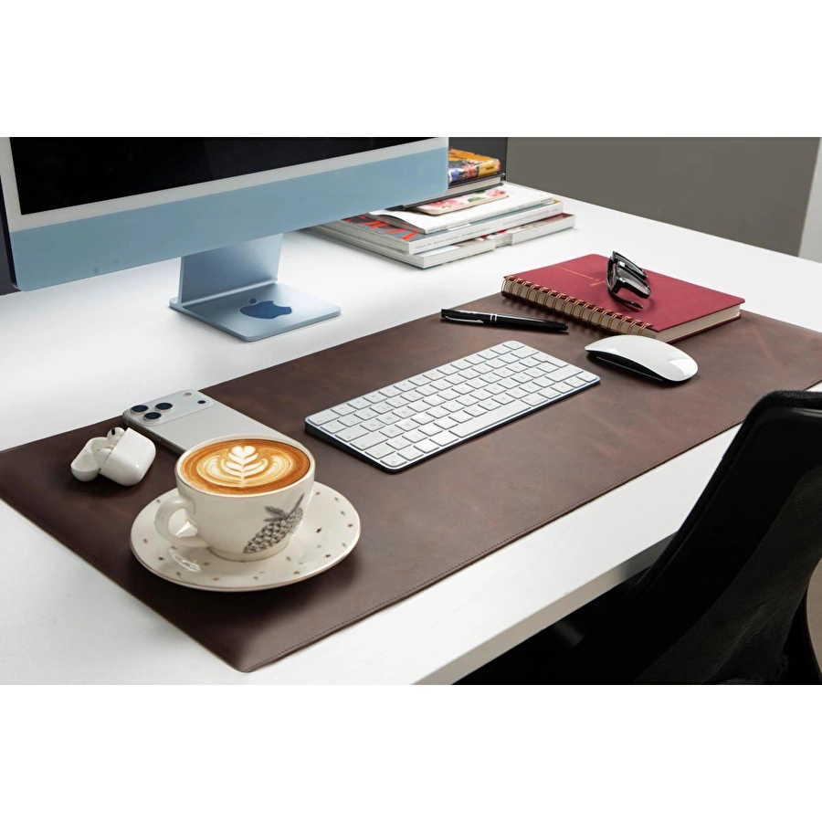 Bloominbag Atelier 91 Saddle Heritage Leather Desk Mat - Medium