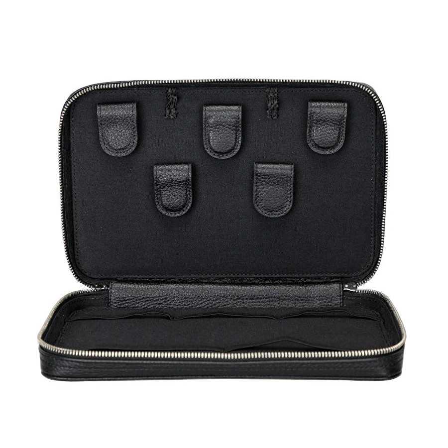 Bloominbag Arcadia Onyx Black Premium Deri Teknoloji Kablo & Aksesuar Düzenleyici
